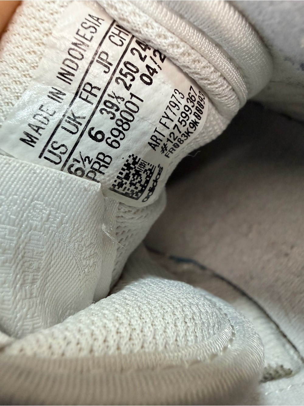 white Adidas Forum Low used 6.5 - Picture 5 of 8